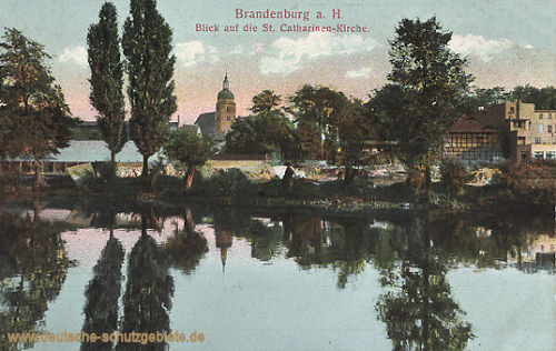 Brandenburg a.H., Blick auf die Catharinen-Kirche