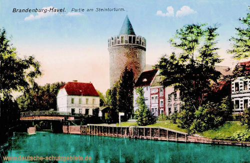 Brandenburg a.H., Partie am Steintorturm