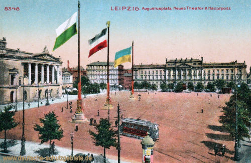 Leipzig, Augustusplatz, Neues Theater, Hauptpost