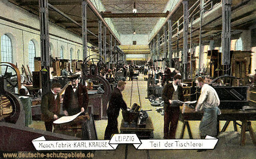 Leipzig, Maschinen Fabrik Karl Krause, Teil der Tischlerei