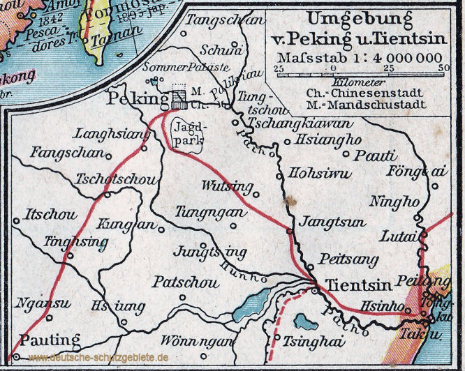 Umgebung von Peking und Tientsin 1900