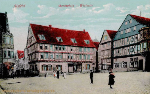 Alsfeld, Marktplatz - Westseite