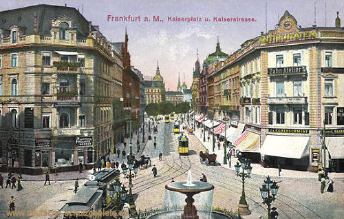 Frankfurt a. M., Kaiserplatz und Kaiserstraße
