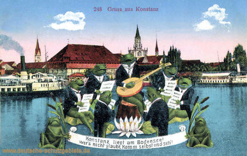Konstanz liegt am Bodensee...