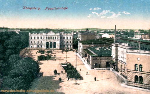 Königsberg i. P., Hauptbahnhöfe