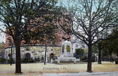 Königsberg i. P., Kaserne des Grenadierregiments Kronprinz