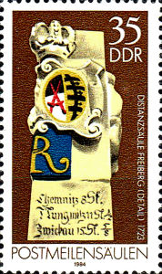 Postmeilensäulen, 35 Pfennig, DDR 1984