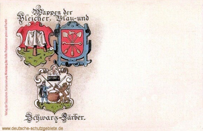 Wappen der Bleicher, Blau- und Schwarz-Färber