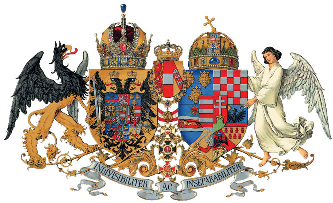 Österreich-Ungarn, das mittlere gemeinsame Wappen