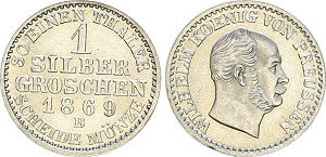 1 Silbergroschen, Königreich Preußen 1869