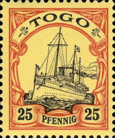Togo Nr. 11, 25 Pfennig