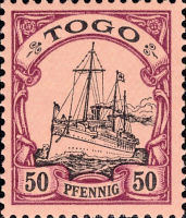 Togo Nr. 14, 50 Pfennig