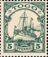 Togo Nr. 21, 5 Pfennig