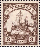 Togo Nr. 7, 3 Pfennig