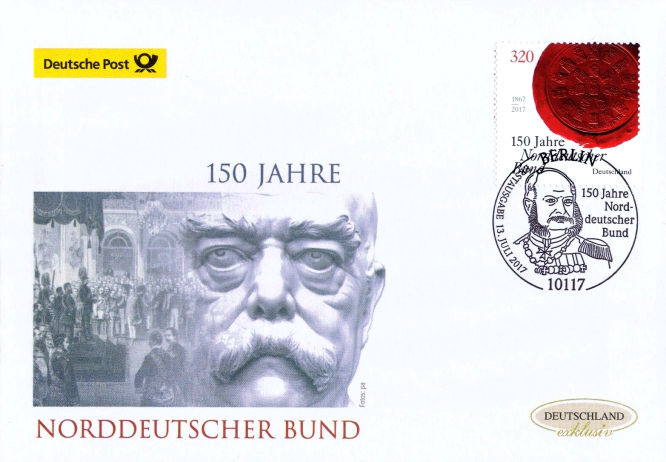150 Jahre Norddeutscher Bund, Deutsche Post 2017