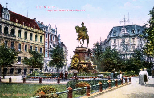 Köln. Partie am Kaiser Wilhelm-Denkmal