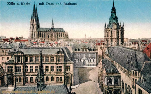 Köln mit Dom und Rathaus