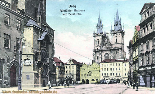 Prag, Altstädter Rathaus und Teinkirche