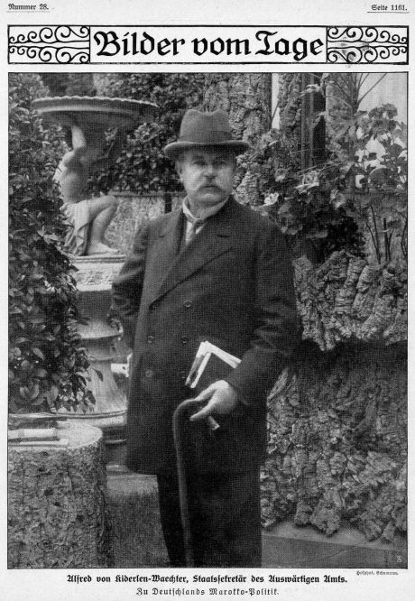 Alfred von Kinderlen-Wächter, Staatssekretär des Auswärtigen Amts. Zu Deutschlands Marokkopolitik (1911). Hofphotograph Schumann