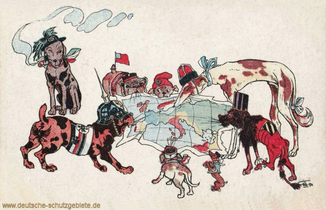 Die Situation in Europa im Jahre 1914