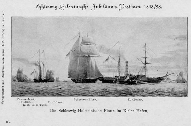 Die Schleswig-Holsteinische Flotte im Kieler Hafen