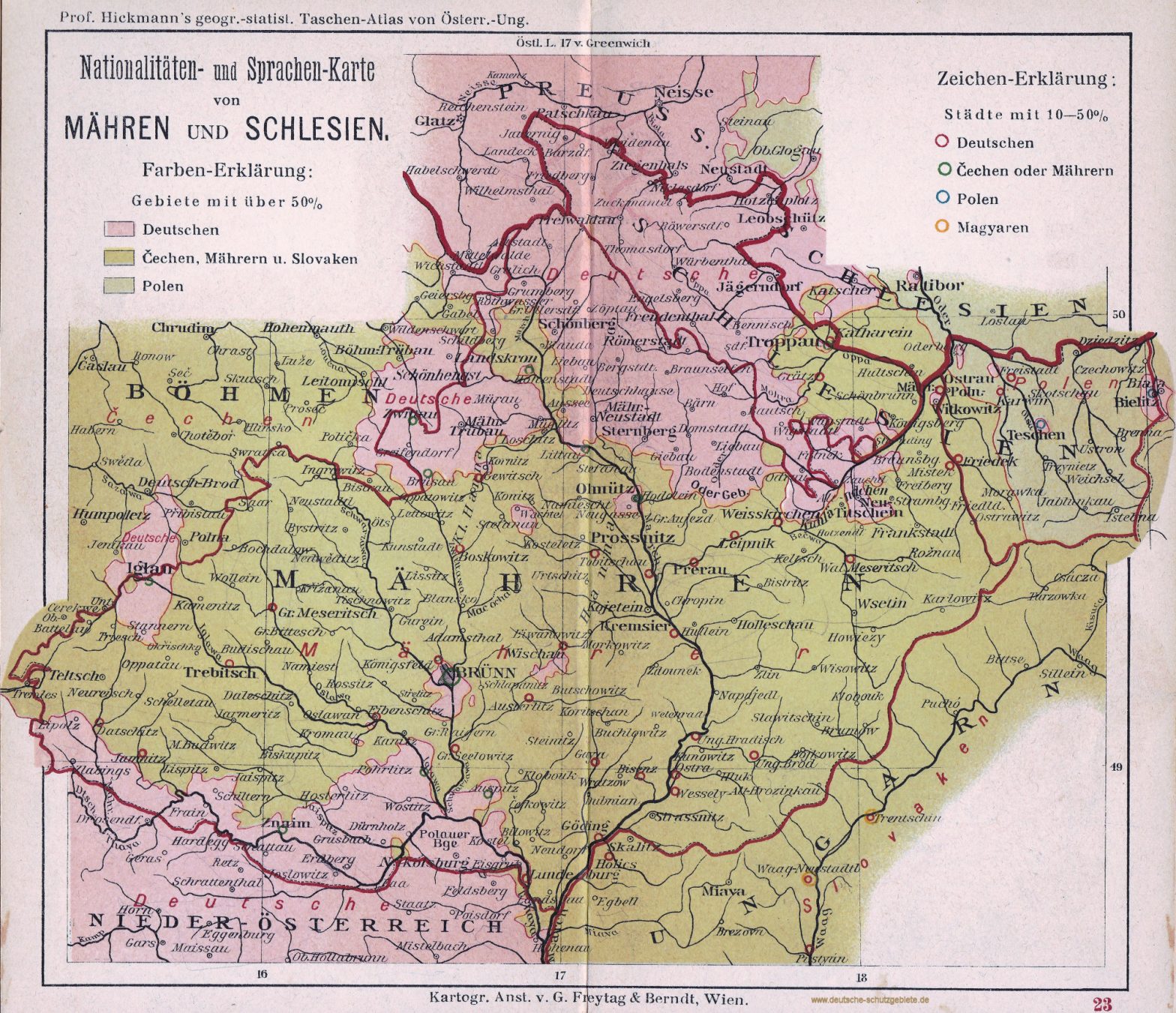 Freiwaldau in Österreichisch-Schlesien im Kaisertum Österreich