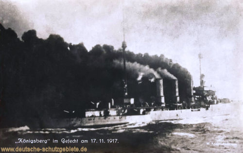 S.M.S. Königsberg im Gefecht am 17.11.1917
