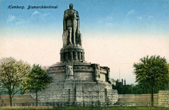 Hamburg. Bismarckdenkmal.