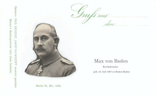 Max von Baden Reichskanzler