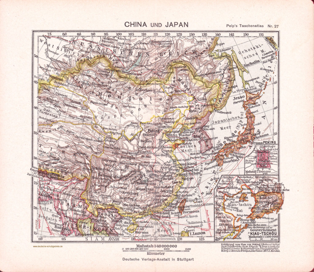 China und Japan 1905 (Peips Taschen-Atlas Nr. 27)