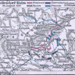 Schlacht bei Nollendorf-Kulm 30. August 1813. (F. W. Putzgers "Historischer Schul-Atlas" 1902)