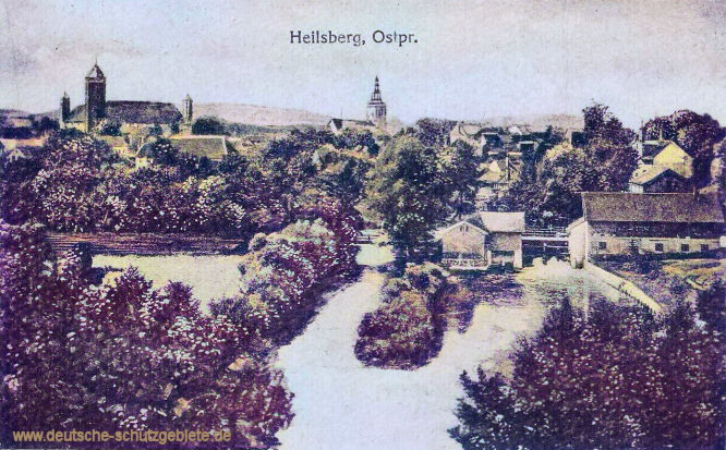 Heilsberg, Ostpr. Stadtansicht.