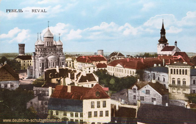 Reval (Tallinn). Stadtansicht.