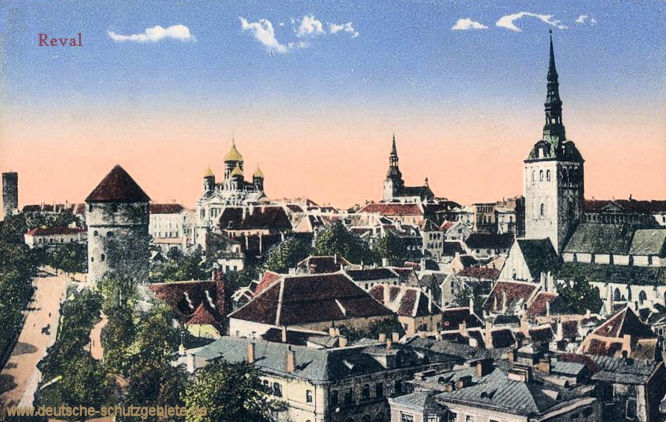Reval (Tallinn). Stadtansicht.