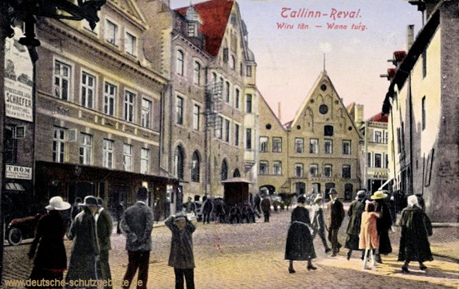 Reval (Tallinn). Markt und Marktstraße.